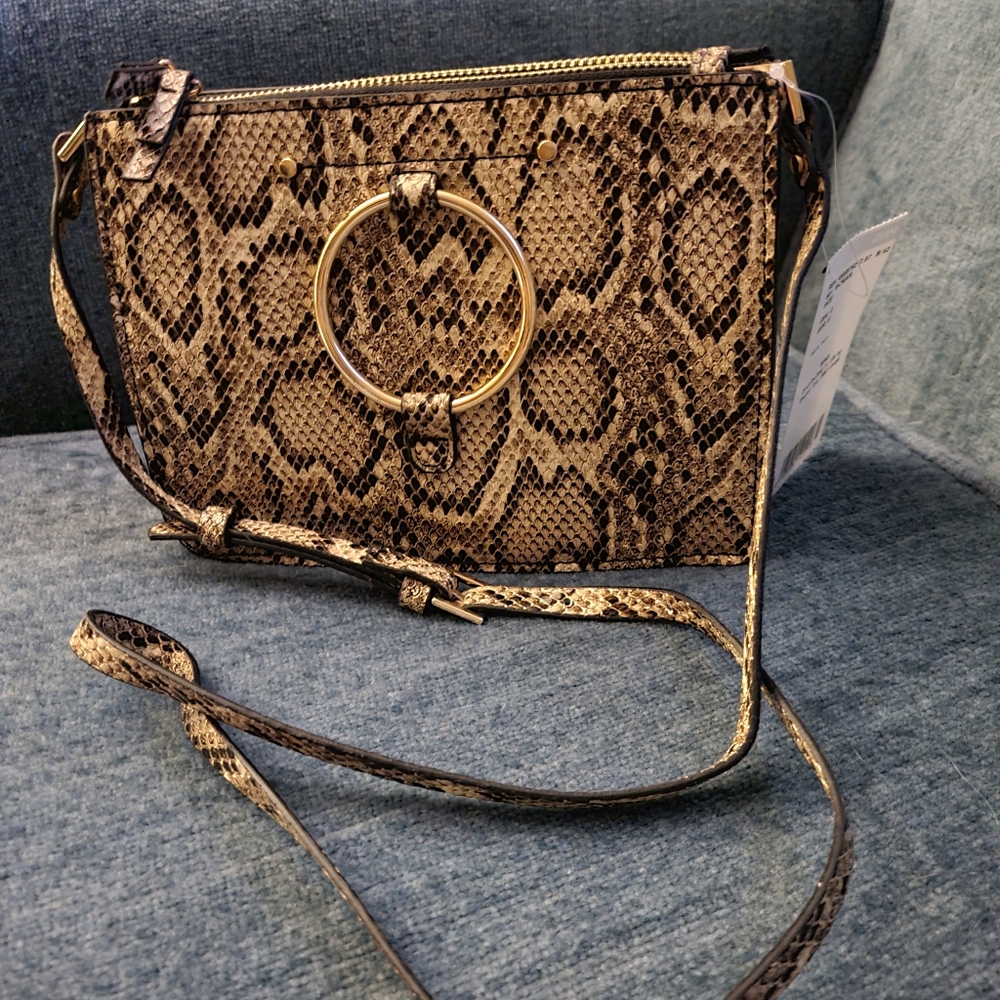 MNG by Mango small cross body snake print purse